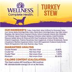 Wellness Complete Health Thick & Chunky Natural Canned Wet Dog Food, Turkey Stew, 12.5-Ounce Can (Pack of 12)