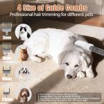 Dog Grooming Vacuum, Pet Grooming Kit with Dog Clippers, 2.5L Dust Cup 11000Pa Dogs Vacuum for Shedding Grooming, 5 Grooming Tools Home Cleaning in 1, Low Noise Pet Grooming Vacuum for Dogs, PG50