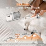 Dog Grooming Vacuum, Pet Grooming Kit with Dog Clippers, 2.5L Dust Cup 11000Pa Dogs Vacuum for Shedding Grooming, 5 Grooming Tools Home Cleaning in 1, Low Noise Pet Grooming Vacuum for Dogs, PG50