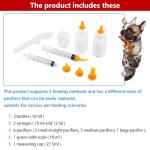 Pet Feeding Bottle and Syringe Set for Puppies and Kittens