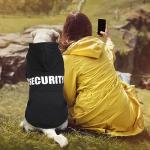 Dog Sweaters for Medium Dogs Security Dog Hoodie Pet Sweater Soft Brushed Fleece Clothes Pet Hoodie Sweatshirt with Pocket(M)