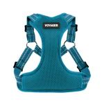 Best Pet Supplies Voyager Mesh Dog Breathable Harness Reflective Stitching, All Weather Adjustable for Walking Training, or Running - Heavy Duty & Durable, Harness (Turquoise), M