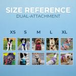 Voyager Dog Harness Dual Leash Attachment No-Pull Control Adjustable Soft but Strong Pet Harness for Medium and Large Dogs with 3M Reflective Technology, Black Nylon, M (Chest: 20-25")