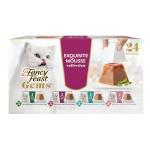 Fancy Feast Gems Pate Cat Food Mousse and a Halo of Savory Gravy Wet Cat Food Variety Pack - (Pack of 12) 4 oz. Boxes