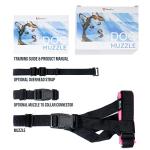 Gentle Muzzle Guard for Dogs - Prevents Biting and Unwanted Chewing Safely Secure Comfort Fit - Soft Neoprene Padding – No More Chafing – Training Guide Helps Build Bonds with Pet (S+, Pink)