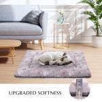 BVAGSS Reversible Dog Crate Pad, Memory Foam Pet Bed Mat, Soft Warm Machine Washable Sleeping Kennel Mattress for Small Medium Dogs XH079 (24''x18''x1.6'',Grey Paw)