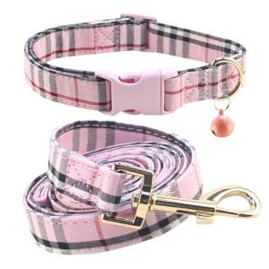 SuperBuddy Dog Collar and Leash,Breathable Adjustable Dog Collar-Safe Buckle-Collars for Small Medium Large Pet