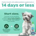 TropiClean Fresh Breath Water Additive for Dogs with Prebiotics, Gut Health for Dogs, Breath Freshener and Teeth Cleaning Solution, 16oz.