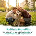 TropiClean Fresh Breath Water Additive for Dogs with Prebiotics, Gut Health for Dogs, Breath Freshener and Teeth Cleaning Solution, 16oz.