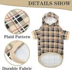 Plaid Dog Hoodie - Warm & Stylish Sweater