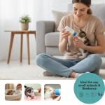 YIUIRUOI 1pcs 60ml Pet Bottle with 4pcs Replacement Nipples and 1pcs Nipple Brush Can Be Used for Water Feeding Pet Feeding Tools