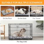WITTOP Washable Dog Bed Plush Orthopedic Outdoor Crate Mat with Non-Slip Bottom,Luxe Soft Kennel Pad for Pets, Cozy Cage Cushion & Pet Sleeping Mattress Large Sized,Medium,Small Dogs,24 x 18 inch,Gray