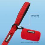 Best Pet Supplies Voyager Reflective Dog Leash or Collar with Neoprene Handle, for Small, Medium, and Large Breed Puppies, Cute and Heavy Duty for Walking, Running and Training - Red (Leash), S