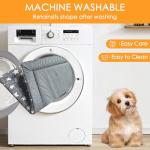 WITTOP Washable Dog Bed Plush Orthopedic Outdoor Crate Mat with Non-Slip Bottom,Luxe Soft Kennel Pad for Pets, Cozy Cage Cushion & Pet Sleeping Mattress Large Sized,Medium,Small Dogs,24 x 18 inch,Gray