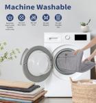 Made4Pets Dog Crate Pad Bed for Medium Large Dogs, Washable & Reversible, Anti-Slip Kennel Mat for Cozy Sleeping, Soft Fluffy Dog Bed for Indoor & Outdoor Use, 35"x23", Gray