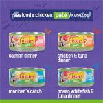 Purina Friskies Pate Wet Cat Food Variety Pack Seafood and Chicken Pate Favorites - 48 ct. Can