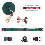 Elegant Dog Collar and Leash Set - Durable Soft Pet Collars and Leashes, Luxury Gift for Medium Dogs