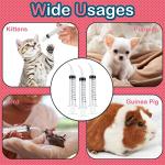 12 Pieces Baby Bird Feeding Syringe 12 ml Pet Liquid Syringes Kitten Feeder for Small Dogs Cats Puppy Kitten and Other Small Animal Breeding Supplies