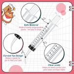 12 Pieces Baby Bird Feeding Syringe 12 ml Pet Liquid Syringes Kitten Feeder for Small Dogs Cats Puppy Kitten and Other Small Animal Breeding Supplies