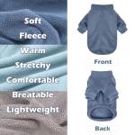 GYALAPERI Dog Sweater, 3 Pack Dog Sweaters for Small Dogs Girl Boy, Ultra Soft Warm Puppy Clothes Dog Coat for Winter (Gray+Azure+Navy, Small)