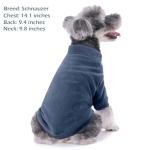 GYALAPERI Dog Sweater, 3 Pack Dog Sweaters for Small Dogs Girl Boy, Ultra Soft Warm Puppy Clothes Dog Coat for Winter (Gray+Azure+Navy, Small)