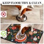 Dog Food Mats for Floors, Absorbent Quick Dry Pet Cat Food Mat, Dog Bowl Mats for Food and Water Dispenser Mat, Eco-Friendly Dog Accessories Pet Supplies 12"x20"