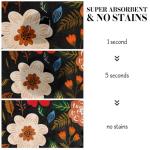 Dog Food Mats for Floors, Absorbent Quick Dry Pet Cat Food Mat, Dog Bowl Mats for Food and Water Dispenser Mat, Eco-Friendly Dog Accessories Pet Supplies 12"x20"