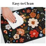 Dog Food Mats for Floors, Absorbent Quick Dry Pet Cat Food Mat, Dog Bowl Mats for Food and Water Dispenser Mat, Eco-Friendly Dog Accessories Pet Supplies 12"x20"