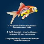 TetraPond Pond Sticks, Pond Fish Food, for Goldfish and Koi, 1.72 Pounds