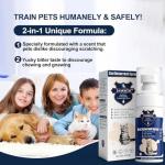 JAMBOS 2 Bottles Cat Deterrent Spray – Natural, Non-Toxic Anti-Scratch Spray for Cats & Kittens – Indoor & Outdoor Pet Training Aid – Furniture & Carpet Protector (Blue, M)