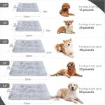 Vonabem Small Dog Bed Crate Pad 24 inch, Washable Puppy Bed, Soft Plush Pet Crate Beds, Anti-Slip Cat Bed, Dog Mats for Sleeping, Kennel Pad Grey