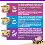 Wellness Complete Health Pate Adult Wet Cat Food, Natural, Protein-Rich, Grain-Free, 3 Ounce, 24 Pack, (Seafood Favorites Variety Pack)