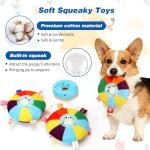 Lonepetu Puppy Play Gym with 8 Hanging Toys, Indoor Jungle Gym Toys for Small Dogs with PVC Frame, Interactive Puppy Toy with Bungee Straps for Entertainment Funny Teething and Mental