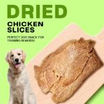 Sensrit Dried Chicken Slices for Dogs - 100% Pure Chicken Breast, Single Ingredient Protein Treats - Freeze-Dried Style, Healthy Training Rewards for All Breeds, High Value