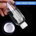 AskBed 4 Pack 3.4 Oz (100ml) Clear Plastic Shot Bottles with caps - Travel Bottles for Health, Immunity, Wellness, Samples - Perfect for Ginger Juice & Personal Care on the Go