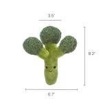 CT SUN Plush Corn & Broccoli Dog Toy Set – Squeaky Plush Teeth-Cleaning Toys with Realistic Texture, Cute Interactive Tug Toys for Dogs