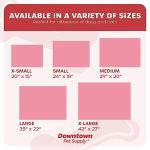 Downtown Pet Supply Dog Crate Pad, 20" x 15" - Waterproof, Ripstop Nylon Dog Crate Mat Chew Proof and Machine Washable - Dark and Light Pink - XS