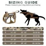WINSEE Tactical Dog Harness, No Pull Dog Harness for Medium Large Dogs with Handle & Molle, Military Service Dog Vest Harness in Training Pet Harness for Small Dogs