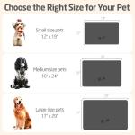 Pet Feeding Mats-Absorbent Dog Mat for Food and Water Bowl, Dog Accessories Pet Supplies, Quick Dry No Stains Water Dispenser Mat for Pet, Non-Slip Bowl mat for Messy Drinkers