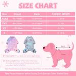 Dog Sweaters for Small Dogs Winter Pet Clothes Puppy Clothes Boy Girl Fleece Dog Pajamas Jumpsuits Doggie Outfits for Chihuahua Yorkie Cat Apparel (Star Pink, XXX-Small)