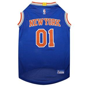 Pets First NBA NEW YORK KNICKS DOG Jersey, Small - Tank Top Basketball Pet Jersey