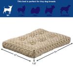 MidWest Homes for Pets XXS QuietTime Deluxe Mocha Ombré Swirl Plush Pet Bed, Machine Washable, Non-Skid Bottom, Soft Crate Mat for 18-inch Crates