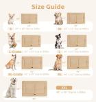 MADE 4 PETS Dog Crate Pad Bed for Small Dogs, Washable & Reversible, Anti-Slip Kennel Mat for Cozy Sleeping, Soft Fluffy Dog Bed for Indoor & Outdoor Use, 24"x18", Khaki