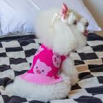 CuteBone Dog Sweater for Medium Large Dogs Pink Pig Knit Puppy Sweater Turtleneck Pet Winter Clothes Cat Apparel with Leash Hole