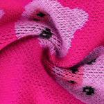 CuteBone Dog Sweater for Medium Large Dogs Pink Pig Knit Puppy Sweater Turtleneck Pet Winter Clothes Cat Apparel with Leash Hole