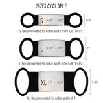 Slide On Pet Tag ID - Silent Custom Dog Tags - Name Tags Personalized - No Jingle Slide On Cat Tag ID - Engraved Collars