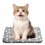 WITTOP Washable Dog Bed Plush Orthopedic Outdoor Crate Mat with Non-Slip Bottom,Luxe Soft Kennel Pad for Pets, Cozy Cage Cushion & Pet Sleeping Mattress Large Sized,Medium,Small Dogs,18 x 14 inch,Gray