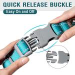 Dog Collar for Medium Small Large Dogs Reflective with Leash,Collar and Leash for Dogs,Soft Neoprene Padded 2 Pack(Blue,S)