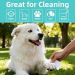 LEOARWE Pet Wipes 3-in-1 Kit for Dogs & Cats - Pet Cleaning Gloves, Ear Cleaner Finger Wipes & Body Wipes, Hypoallergenic Thickened Formula, Deodorizing & Rinse-Free for Grooming Travel