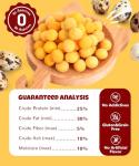 LILSNOOTS Freeze Dried Quail Egg Yolk 9.2oz Single Ingredient Pet Treats for Dogs, Cats, Healthy Freeze-Dried Pet Food Grain&Gluten&Rawhide Free No Additives Training Treats